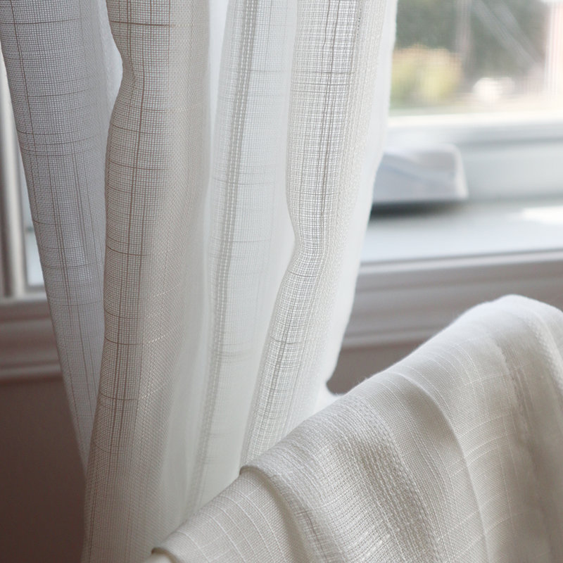 Mundford Semi Sheer Curtain Single Panel, 80.00" W x 95.00" L