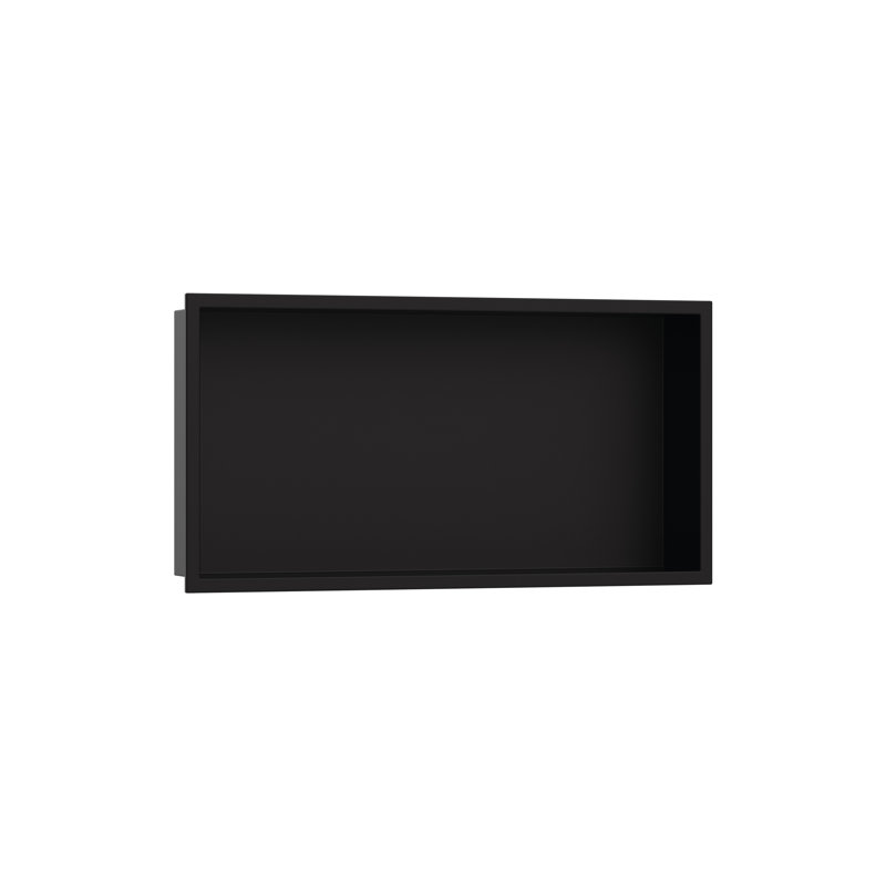 Xtrastoris 27.19" W Original Wall Shower Niche with Integrated Frame, Matte Black