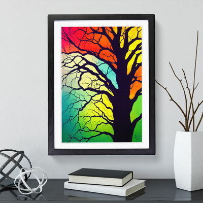 Colourful Abstract Tree No.6 - Wall Art