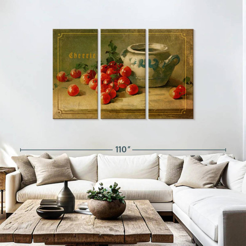 Yarlin Delicious Cherries, 48" H x 74" W