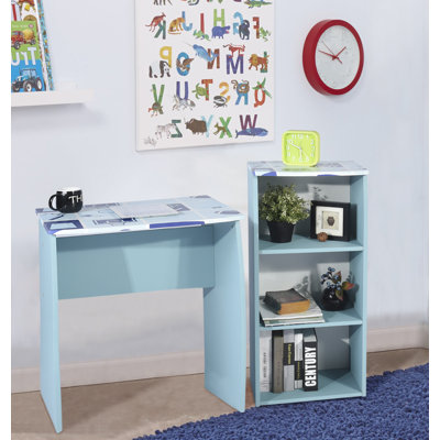 Jaoquim Writing Desk Office Set with Bookcase