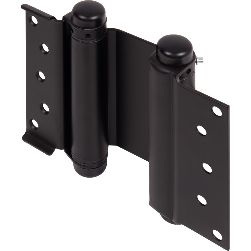 Charnière à ressort à double effet 5 po noir mat, Matte Black