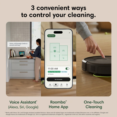 Robot aspirateur et vadrouille Roomba Plus 515 + station de lavage automatique