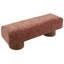 Banc de salle à manger rembourré rouille Boucle