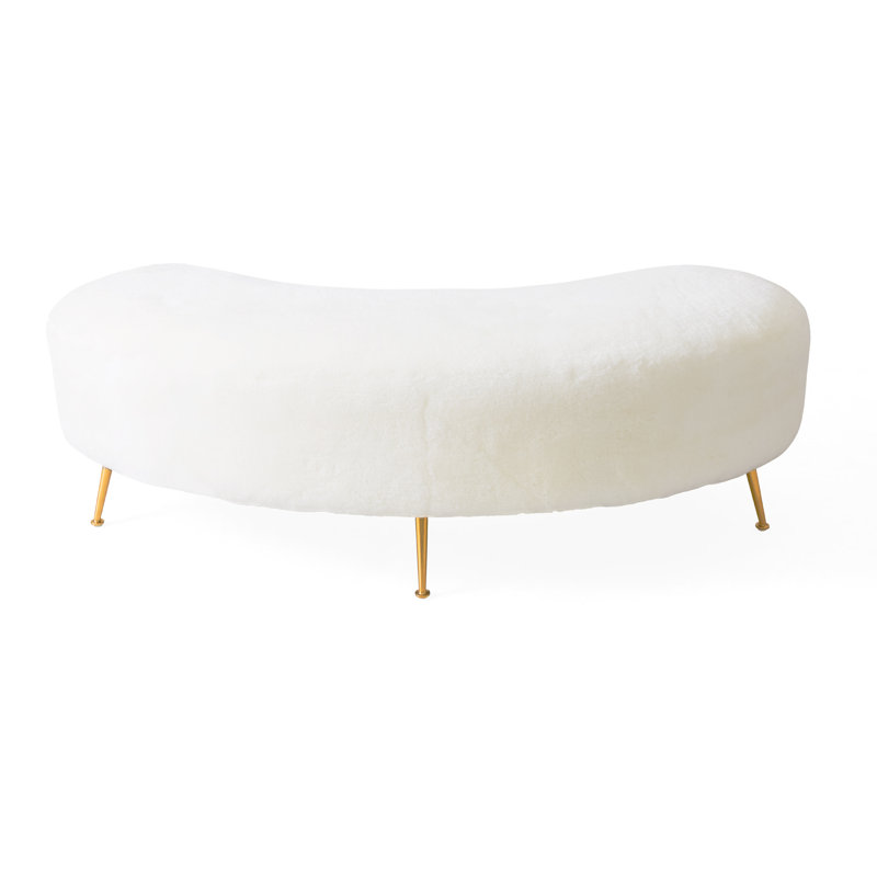 Kidney Upholstered Bench