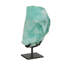 Refractory Glass Sculpture, Blue, On Base