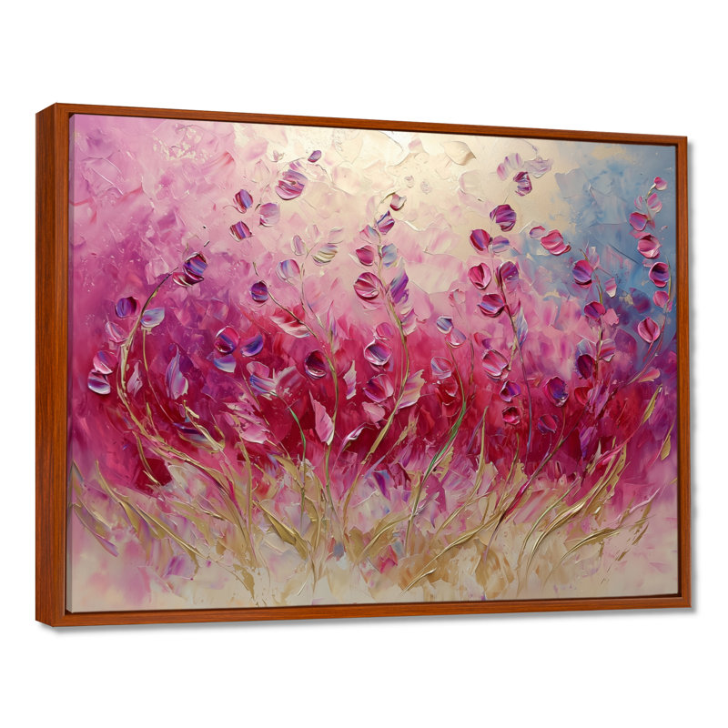 Jamerson - Floral Wall Art, H 30 po x l 40 po, Impression encadrée flottante, Brun