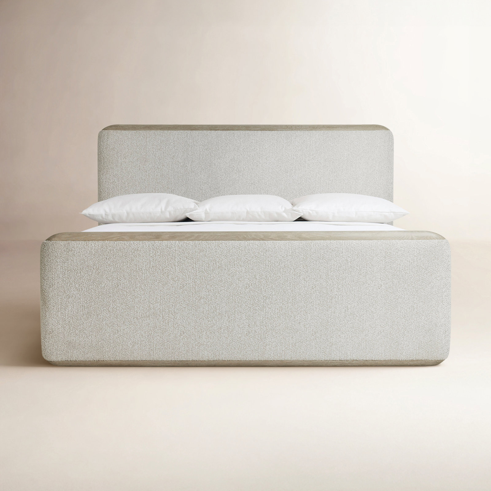 Arcadia Upholstered Panel Bed, Queen
