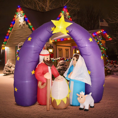 Christmas Inflatable Birth Of Jesus 6.5ft
