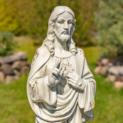 30in. Tall Jesus with Sacred Heart Statue