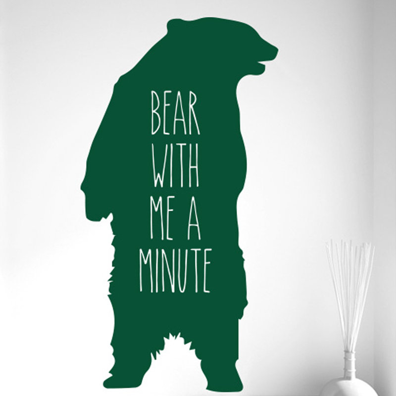 Animals Wall Decal, Dark Green