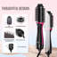 Séchoir à cheveux avec brosse à air chaud à double tension et baril ovale 2,56 po