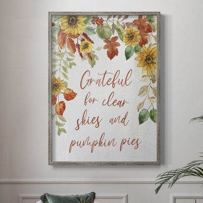 Autumn Leaves II Framed Print - Solid Wood