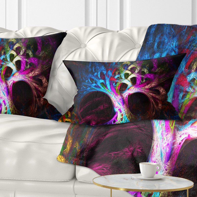 Abstract Reversible Throw Pillow