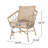 Style Outdoor Seating - , Upholstery, 27.89"W X 26.93"D 29.49"H, Assembly Required With Woven Spill- 26.93"W 27.89"D Included