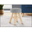 Repose-pieds, repose-pieds, repose-pieds, tabouret, 12 po, pieds en velours, contemporain, moderne