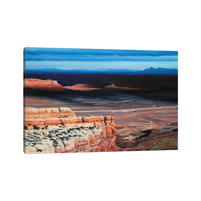 Monument Valley At Sunset by Nick Savides - Gallery-Wrapped Canvas Giclée on Canvas, 20.32 cm H x 30.48 cm W, Canvas