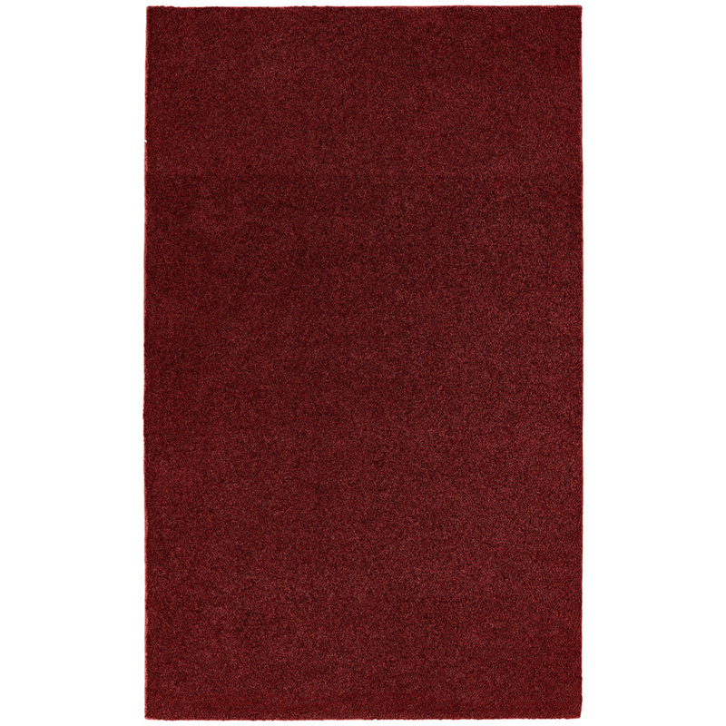 Room Size Nylon Bath Rug with Non-Slip Backing, Burgandy, 60" x 96"