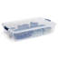 Bacs de rangement en plastique transparents 41 pte avec couvercles Rubbermaid, paquet de 4-101700753