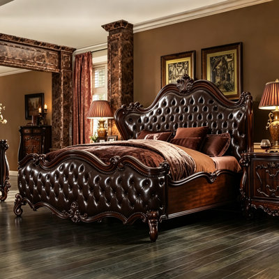 Dark Brown Queen Bed
