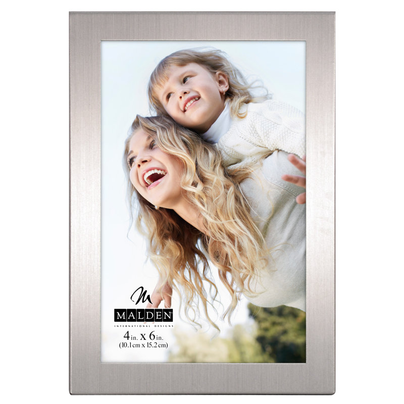 Essentials Silver Metal Matte Picture Frame, 4" x 6"