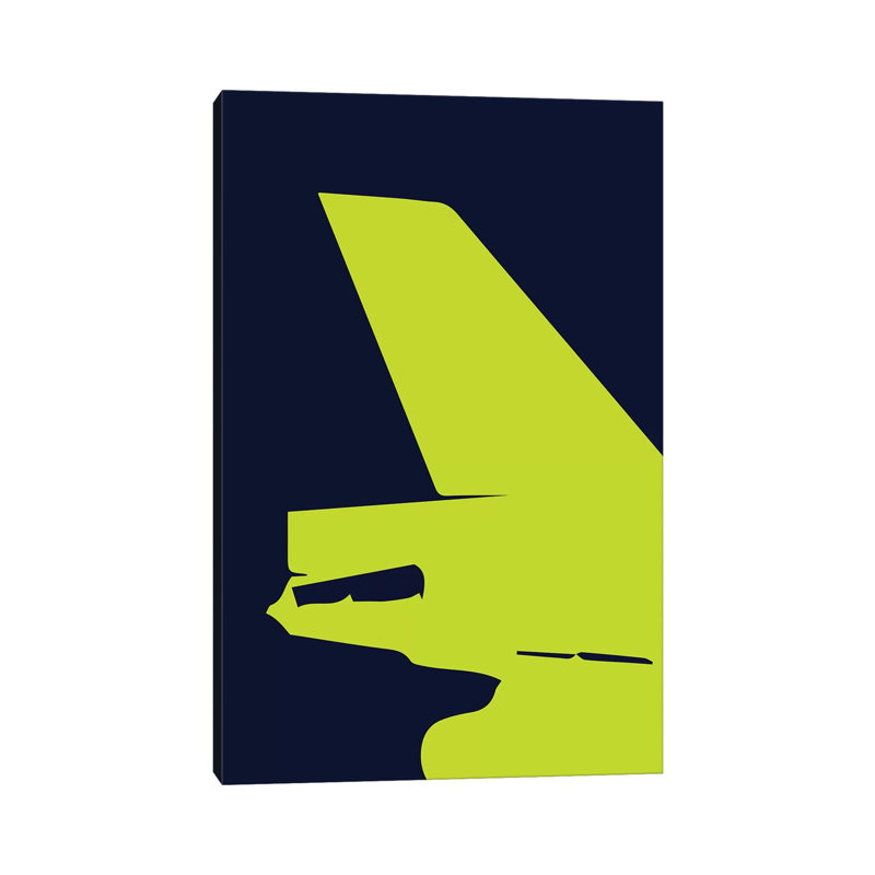 DC-10 Tail by 08 Left - Wrapped Canvas Print, 30.48cm H x 20.32cm W x 1.91cm D