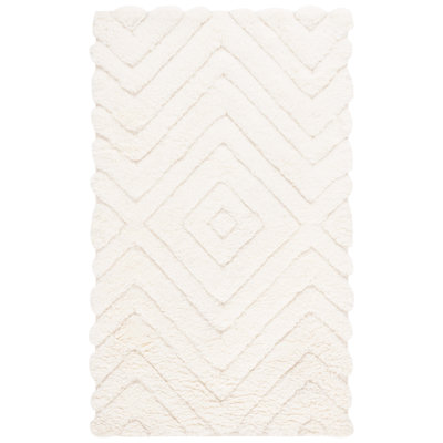 Dabria Handmade Wool Ivory Rug