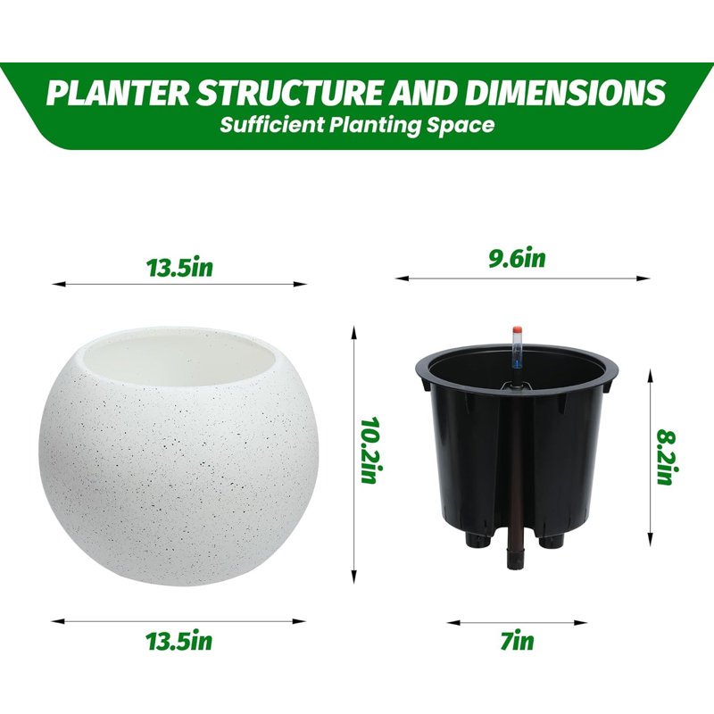 Pot Planter, White