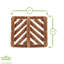 63 Natural Coir Scraper Door Mat - 35cm x 30cm-123130920