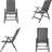 Folding Patio Chairs Set of 2, Aluminium Frame Reclining Sling Lawn Chairs with Adjustable High Backrest, Patio Dining Chairs for Outdoor, Camping,Porch,Balcony(PVC-coated polyester Fabric,2 Chairs)