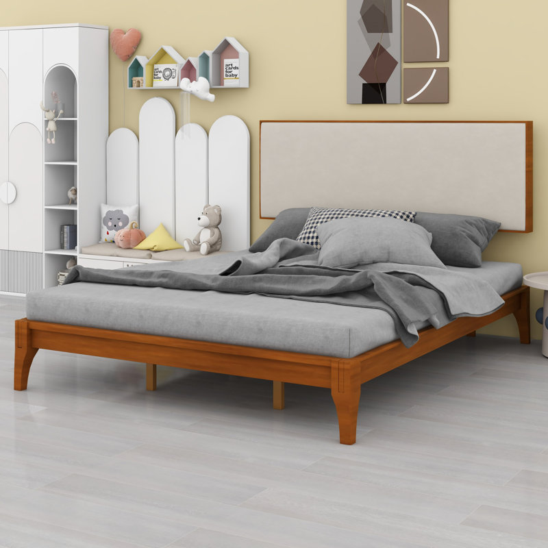 Platform Bed Featuring Headboard