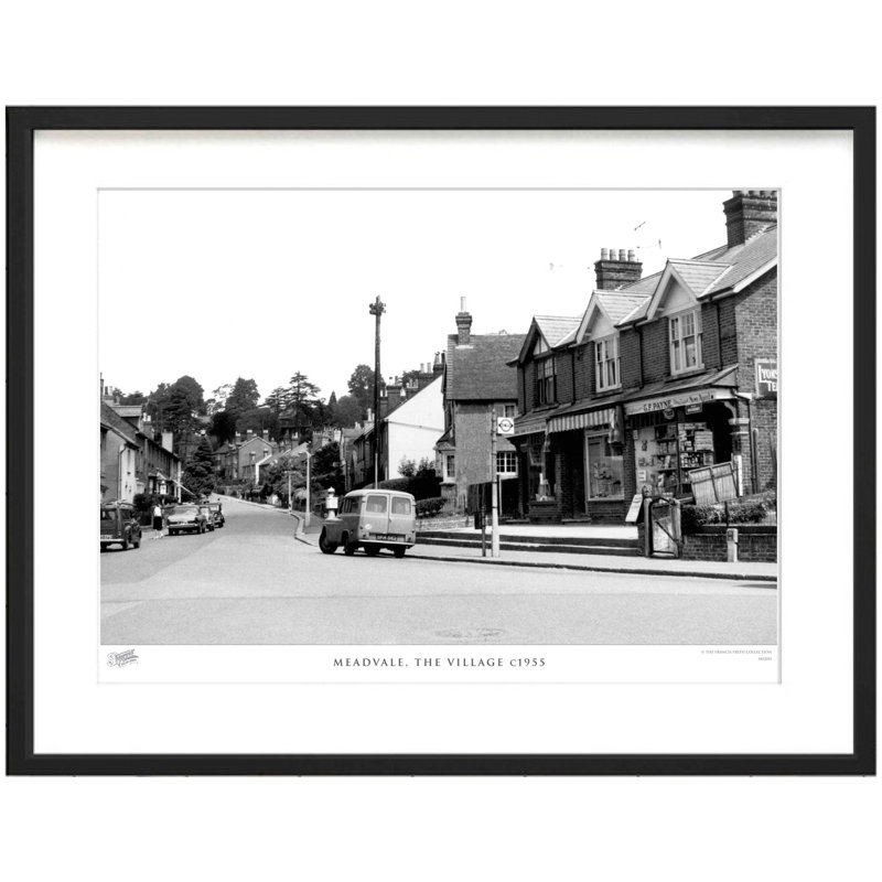 Meadvale, The Village C1955 by Francis Frith - Single Picture Frame Print, 60cm H x 80cm W x 2.3cm D