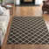 Mccall Hand Woven Flat Weave Wool/Cotton Geometric Rug in Brown/Ivory