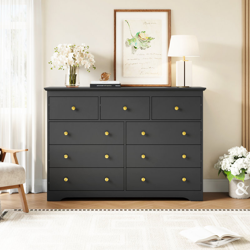 Commode 9 tiroirs de style moderne