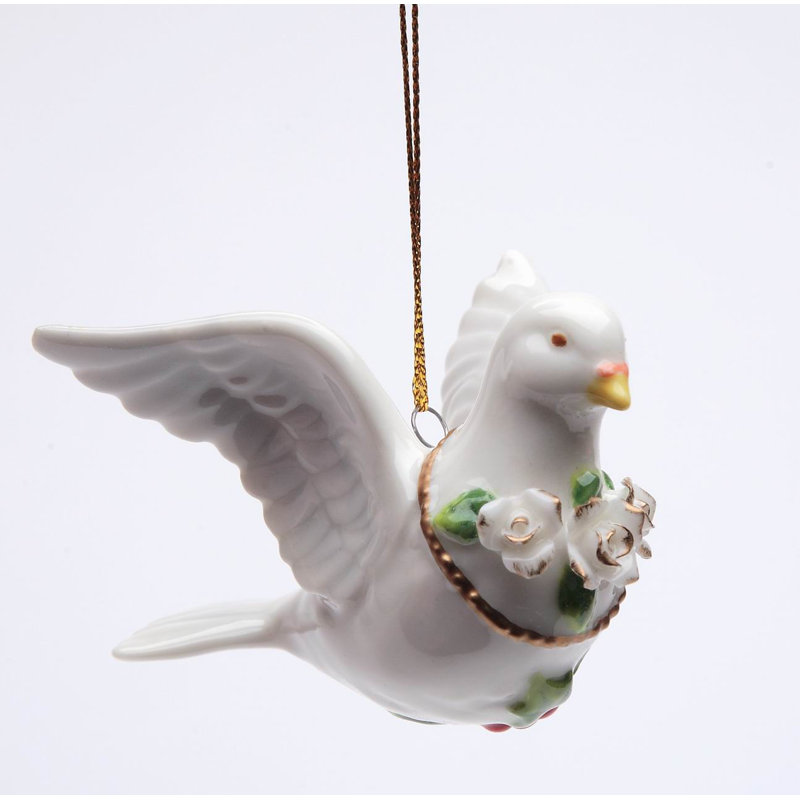 Ornement suspendu Dobbins Dove with Roses