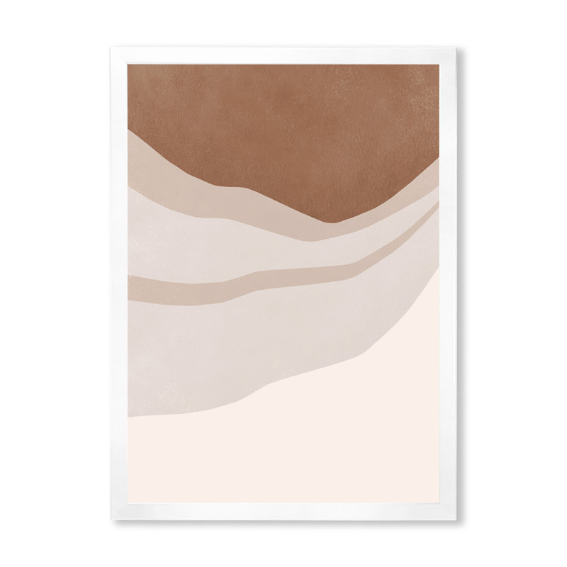 Terracotta and Ivory Shapes With Scuff Effect - Reproduction de photo encadrée sur toile, H 40 po x l 30 po x 1,5 po