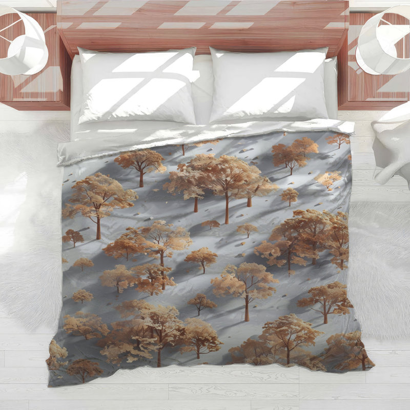 Autumn Forest Landscape Comforter, Twin