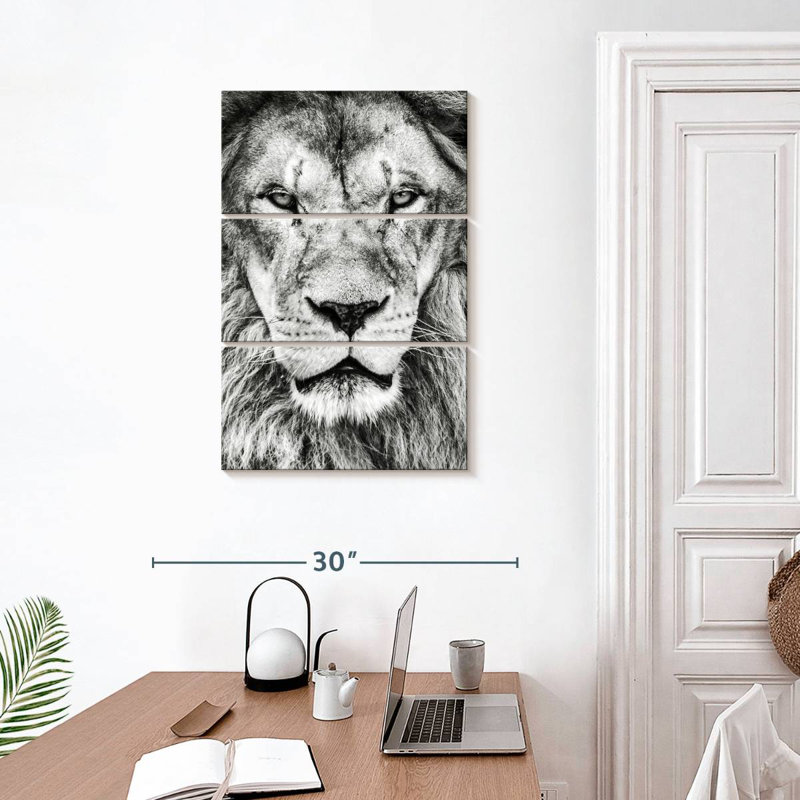 Tête de lion Brampt, H 32 po x l 20 po