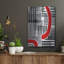 «Red Interrupted I» par Regina Moore, art mural en métal-791835912
