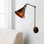 Lampe murale de style scandinave, couleur rétro, corps en métal, 20 cm (7,9 po) de diamètre x 56 cm (22 po) de hauteur | Douille E27, 40 W maximum | Homologué IP20, conception moderne pour le salon, la chambre à coucher et la décoration intérieure
