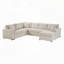Canapé modulaire surdimensionné avec méridienne et coussins décoratifs-118401543