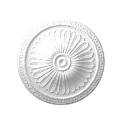 Médaillon de plafond en polyuréthane floral 15 po x 1-3 / 4 po