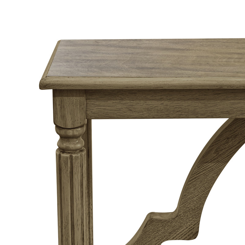 Console en bois massif 45,9 po Allanton, Chêne antique