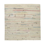 Fragment Hand Knotted Wool Striped Area Rug
