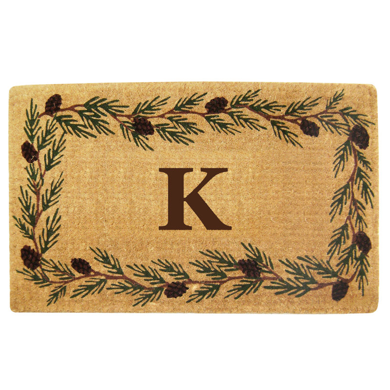 Tapis de porte antidérapant pour l'extérieur, K, L 22 po x L 36 po