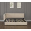 Twin Size Boucle Bed Frame, Upholstered Cloud Bed Frame With Headboard, With 2 Storage Drawers, LED Light And USB Charging Design, Solid Wood Legs And Slats, No Box Spring Needed, Beige
