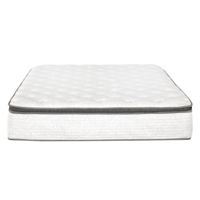 Broderick 12'' Medium Euro Top Gel Memory Foam Hybrid Mattress, Full, Full, Euro Top, 12"