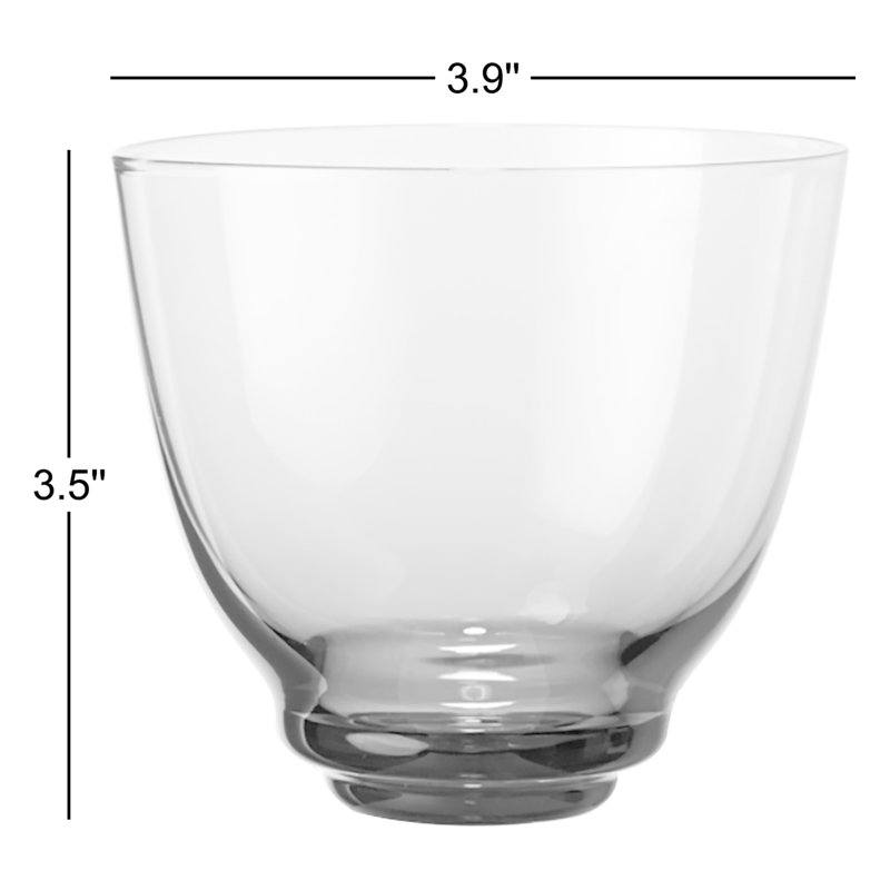 Flow Drinking Glass, Gray