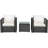 Alycen 2 - Person Patio Conversation Set with Cushions-767782457-726803167