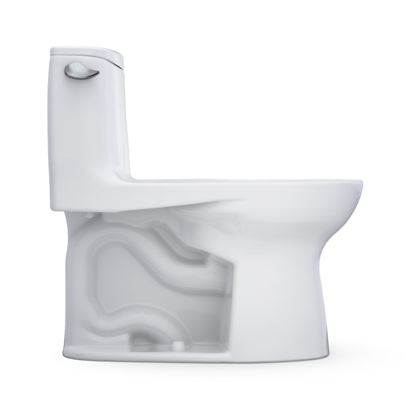 TOTO Ultramax One-Piece Elongated 1.6 GPF WASHLET+ and Auto Flush Ready Universal Height Toilet with CEFIONTECT, Cotton White - CST608CSFGAT40#01